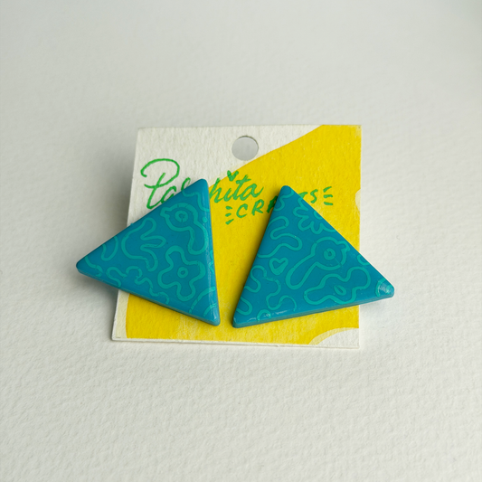 turquoise triangles