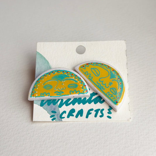 moon goddess studs